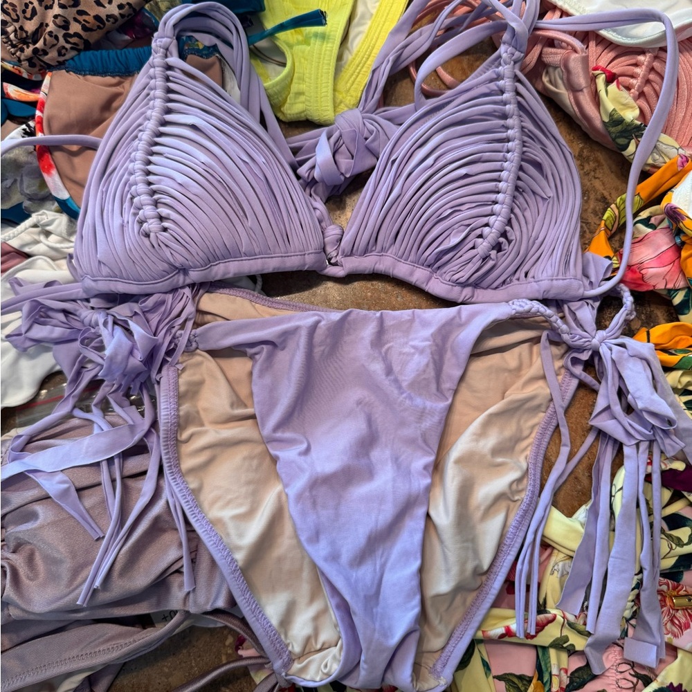 Pilyq Lavender Bikini Set